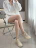 愛(ài)步（ECCO）休閑鞋女 2025新款時(shí)尚百搭簡(jiǎn)約輕盈牛皮德訓(xùn)鞋板鞋 柔酷220263 石灰色22026301378 37 曬單實(shí)拍圖