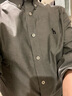 哈吉斯（HAZZYS）男裝 秋款純棉襯衣商務(wù)休閑通勤長(cháng)袖襯衫男ASCZK1BCF10 黑色BK M （170/92A 46） 曬單實(shí)拍圖