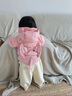 幼歌（YOUGE）嬰幼兒三防抗菌童趣小惡魔立體造型羽絨服保暖連帽外套 甜甜草莓粉 80 cm 曬單實(shí)拍圖