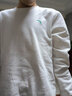 安踏 衛衣男運動(dòng)服秋冬季款男裝運動(dòng)休閑服長(cháng)袖套頭衫寬松外套情侶衣 8719-3純凈白【常規款】 L (175) 曬單實(shí)拍圖