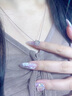 Grace Girl在逃公主項鏈女14K金魔法蘋果愛心彩金蝴蝶結(jié)白金送女友 在逃公主魔法蘋果項鏈 曬單實拍圖