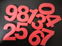 富尼（FUNI）CT-6666數字大號磁扣磁性辦公教學(xué)幼兒識字算術(shù)白板磁鐵辦公教具磁力貼吸鐵石冰箱貼 紅色 曬單實(shí)拍圖