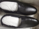 紅蜻蜓男鞋春夏季皮鞋男士套腳商務(wù)正裝休閑鞋真牛皮單鞋子 黑色 38 曬單實(shí)拍圖