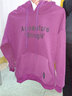 珞妮衛衣女連帽加絨加厚秋冬裝新款寬松顯瘦減齡洋氣上衣外套女 紫色 M 建議100斤以下 曬單實(shí)拍圖