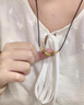 中國黃金（CHINA GOLD）黃金項(xiàng)鏈男女款新款足金饕餮吊墜鎖骨鏈情人節(jié)生日禮物送女友愛人 饕餮項(xiàng)鏈【黑繩】 約0.5 曬單實(shí)拍圖