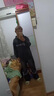 衣然呈品美式復(fù)古連帽衛(wèi)衣男款潮牌秋冬季歐美重磅水洗寬松百搭上衣外套男 黑色 L【建議110-130斤】 曬單實拍圖