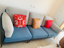 帕布（pabu）彈力防滑沙發(fā)套罩全包海綿坐墊套四季通用全蓋沙發(fā)笠組合沙發(fā)墊套 織紋湖藍  M+:長(cháng)95-135寬65-95厚5-20cm 曬單實(shí)拍圖