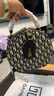 ESDS香港品牌真皮女包包2025新款小眾高級(jí)感刺繡鏈條小圓包時(shí)尚斜挎包 藍(lán)色（專(zhuān)柜禮盒套裝） 曬單實(shí)拍圖