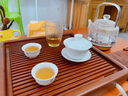 天城一品 功夫茶具套裝陶瓷手繪蓋碗茶杯組合家用景德鎮(zhèn)彩青花瓷中式 梅開傲骨-茶具套裝 曬單實(shí)拍圖