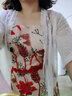 拓澀（TUOSE）夏季新款法式復(fù)古少女刺繡吊帶連衣裙收腰顯瘦氣質(zhì)海邊度假沙灘裙 花色 L 曬單實(shí)拍圖