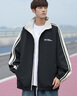 NASA RHUDE春季雙面穿夾克外套男裝冬季加絨潮流棒球服男士秋冬裝休閑外套男 2423黑色(雙面穿) XL (建議體重130-145斤) 曬單實(shí)拍圖