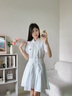 森馬連衣裙女翻領百褶短裙氣質(zhì)優(yōu)雅夏時尚收腰襯衫裙109324114022 曬單實拍圖