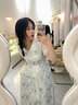 紫蒙碎花連衣裙夏季2024新款長裙學(xué)生少女高中初中生女生衣服裙子夏天 時尚韓版碎花裙 均碼（可備注碼數(shù)） 曬單實拍圖