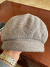 吉米葉子新款貝雷帽秋冬貝雷帽子女韓復古英倫日系時(shí)尚百搭畫(huà)家帽女 咖啡 曬單實(shí)拍圖