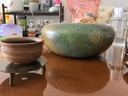 久堂純黃銅鏨刻茶洗大號特大高檔水洗水盂日式禪意茶具配件杯洗盆家用 大號-竹青-黃銅茶洗 曬單實(shí)拍圖