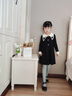 mlgt kids童裝女童毛衣裙兒童連衣裙2025秋季新款公主裙寶寶針織裙子 紅色 90cm 曬單實(shí)拍圖