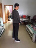 啄木鳥高檔純棉休閑褲男春秋季新款男士寬松直筒運動男褲爸爸裝長褲子男 黑色【春秋款】 XL 曬單實拍圖