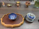 洛湘景德鎮(zhèn)蓋碗仿古青花山水老陶泥泡茶碗大號敬茶碗長輩實用高端禮品 曬單實拍圖