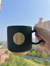 星巴克（Starbucks）杯子墨綠色馬克杯星勺陶瓷豎條紋水杯辦公室咖啡杯情侶萬(wàn)圣節禮物 墨綠單杯原盒裝 曬單實(shí)拍圖