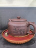 HAOMINGTIAN好茗天壺承干泡臺(tái) 銅制小茶盤(pán) 復(fù)古茶托紫銅小托盤(pán)儲(chǔ)水養(yǎng)壺墊配件 小號(hào)壺承13.5cm 曬單實(shí)拍圖