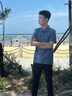 雅鹿【冰絲高彈】短袖t恤男涼感夏季POLO體恤衫爸爸裝父親節(jié)禮物實(shí)用 曬單實(shí)拍圖