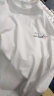 真维斯短袖t恤男春夏季青少年宽松学生休闲情侣半袖纯棉体恤衫潮流上衣 白色（自由签胸标） 2XL(体重155-180斤左右) 实拍图