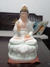益心閣 觀(guān)音菩薩佛像 娑婆三圣漢白玉佛像 家用坐蓮像南海玉石觀(guān)世音擺件觀(guān)音像擺件 16寸觀(guān)音（高40厘米） 曬單實(shí)拍圖