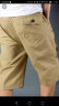 盛行风夏季中年男士纯棉短裤休闲宽松七分裤子大码外穿工装中老年爸爸装 土黄色 3XL建议(160斤至180斤) 实拍图