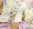 優(yōu)奇嬰兒秋衣套裝純棉打底內(nèi)衣男女寶寶a類高腰護肚嬰兒分體睡衣無骨 嗨皮小熊貓1條 100cm 曬單實拍圖