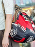 潮牌印花輕便雙肩包女2025新款時(shí)尚休閑旅游高級輕奢通勤背包旅行包 潮牌紅色 曬單實(shí)拍圖