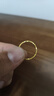中國黃金（CHINA GOLD）黃金戒指足金碎碎金戒指女款本命年跨年禮物送女生女情人節(jié)禮物 圈號17/約2.23g 曬單實(shí)拍圖