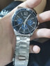 卡西歐（CASIO)男士手表防水 新款指針系列石英表 黑盤鋼帶MTP-1374D-2A 曬單實拍圖