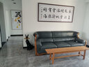 馨舍 烏金木真皮沙發(fā)頭層牛皮實(shí)木沙發(fā)組合小戶型客廳轉(zhuǎn)角沙發(fā)現(xiàn)代 直排四人位2.7米 曬單實(shí)拍圖