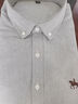 稻草人100%純棉襯衫男士長(cháng)袖休閑牛津紡襯衣男青年中年寬松大碼男裝 淺灰色 [繡花款] 4XL 44[建議190-205斤] 曬單實(shí)拍圖