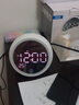 MOZUO X10 藍牙小音箱迷你家用床頭多功能小夜燈時鐘鬧鐘低音炮臺式電腦音響收音機微信收款音響 白色 插電版 曬單實拍圖
