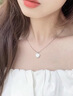之巖（ZhiYan）銀項(xiàng)鏈女時(shí)尚飾品白貝母銀飾吊墜新年情人節(jié)生日禮物送女朋友老婆  一輩子項(xiàng)鏈 【精美禮盒】 曬單實(shí)拍圖