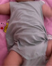 papa爬爬夏嬰兒衣服寶寶連體衣可剪裁螺紋包屁衣男女童無(wú)感無(wú)痕 綠色 73cm 曬單實(shí)拍圖
