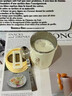 優(yōu)倫美便攜牛奶早餐杯燕麥杯子帶蓋帶勺水杯麥片專用杯粥杯上班帶豆?jié){杯 黃色450ml 【帶蓋帶勺】 曬單實(shí)拍圖