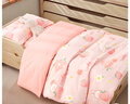 BEYONDHOME BABY博洋母嬰全棉幼兒園被子七件套寶寶入園專用A類套件粉兔135*60cm 曬單實(shí)拍圖