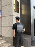 法萊阿瑪尼男士背包雙肩包男包皮質(zhì)書包大學(xué)生電腦包16英寸旅行背包男送老公 黑色316 42cm*30cm*15cm 曬單實拍圖