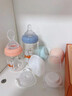 CKBEBE玻璃奶瓶喂水新生嬰兒初生寶寶防脹氣嗆奶仿母乳0-3-6個月套禮盒 玻璃材質(zhì)-三用6件套孕媽必屯藍粉雙瓶裝 曬單實拍圖
