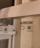 箭牌（ARROW）整体淋浴房 太空铝弧扇形钢化玻璃简易淋浴房隔断 900x1000mm【联系客服定制】 实拍图