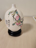 東方泥土 德化羊脂玉白瓷手繪花瓶擺件 現代客廳臥室藝術(shù)裝飾瓷瓶 D01-136C 福瑞滿(mǎn)堂【手繪藝術(shù)】 曬單實(shí)拍圖
