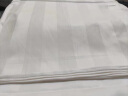 源生活 白色酒店四件套 60支星级3cm缎纹纯棉床上用品床单被套  1.5米床 实拍图