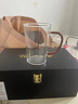 塔馳密司（touchmiss）玻璃杯子家用綠茶泡茶杯啤酒牛奶杯花茶杯透明客廳辦公帶把喝水杯 桔色 曬單實(shí)拍圖