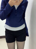 槿城冬天防走光針織打底短褲女秋冬高腰顯瘦秋季外穿褲子小個(gè)子安全褲 黑色 GF1001 均碼【90-130斤】 曬單實(shí)拍圖