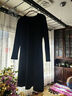 玖姿·安娜蔻摩登優(yōu)雅氣質(zhì)百搭復古側拉長(cháng)裙半身裙女冬款 丈青 M 曬單實(shí)拍圖
