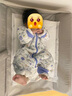 全棉時(shí)代睡袋純棉秋冬新生兒厚款分腿睡袋感溫標寶寶嬰兒防驚跳包被 【暖冬厚款】藤蔓輕舞（15-20℃） 80碼（推薦身高75-85cm） 曬單實(shí)拍圖