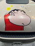 鼎歪電動(dòng)車(chē)貼畫(huà)動(dòng)漫可愛(ài)卡通表情裝飾摩托車(chē)身個(gè)性劃痕遮擋貼紙防水 小新比耶一套（單邊） 曬單實(shí)拍圖