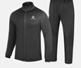 卡爾美（KELME）運動(dòng)套裝男女跑步健身針織夾克戶(hù)外休閑情侶外套兩件套 黑色【男款】 XL 曬單實(shí)拍圖